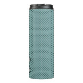 Japans Doll Polka Dot Blue op maat Thermosbeker (Achterkant)