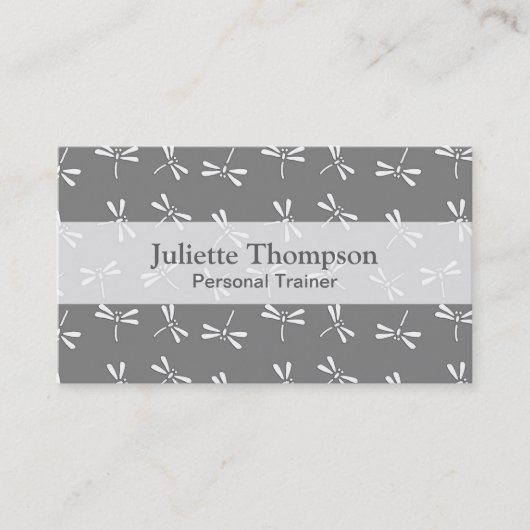 Japans draaiboek, grijs / grijs en wit visitekaartje (Voorkant)