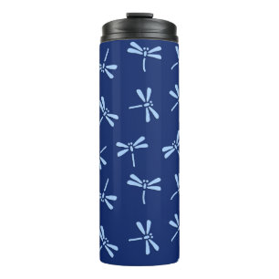 Japans draaiboek, marineblauw en Sky Blue Thermosbeker