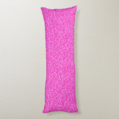 Japans draaipatroon - fuchsia roze en wit lichaamskussen (Achterkant (Verticaal))