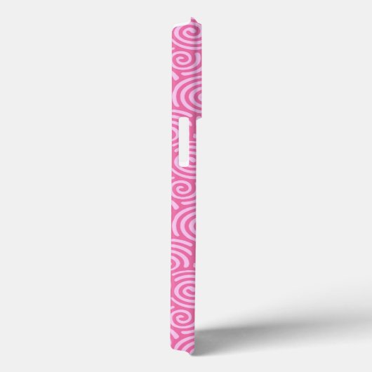 Japans draaipatroon - zacht pepermuntwit roze Case-Mate iPhone case (Achterkant / Rechts)