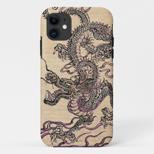  Japans Dragon Fantasy Art iPhone Case (Achterkant)