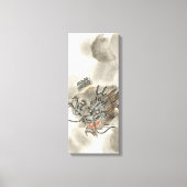 Japans Drakenkrijger Canvas Afdruk (Voorkant)