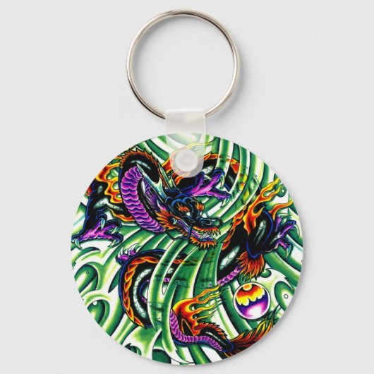 Japans drakenTattoo Sleutelhanger (Voorkant)