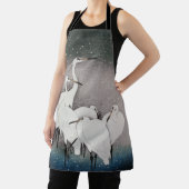 Japans Egrets Koson kranen wintersneeuw Schort (Insitu)