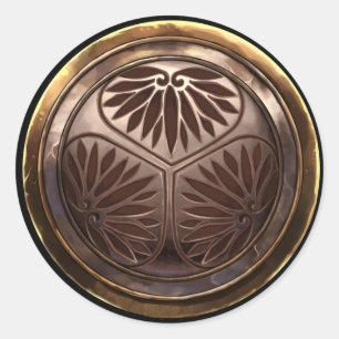 Japans embleem (Kamon) Ronde Sticker