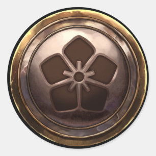 Japans embleem (Kamon) Ronde Sticker