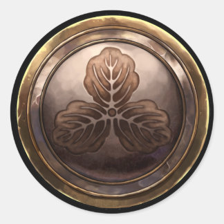 Japans embleem (Kamon) Ronde Sticker