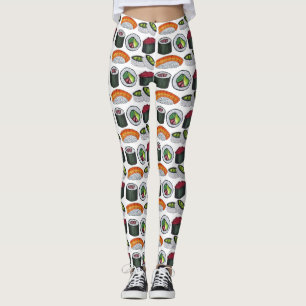 Japans eten Japan Sushi Nigiri Roll Foodie Print Leggings