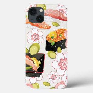 Japans eten: Sushi Patroon 2 iPhone 13 Hoesje