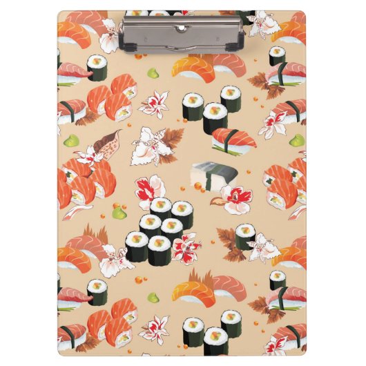 Japans eten: Sushi Pattern 3 Klembord (Voorkant)