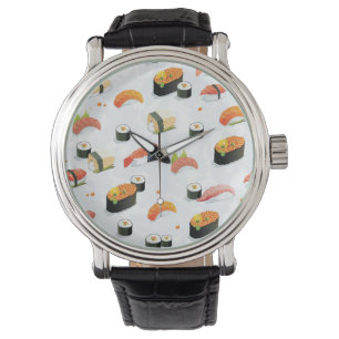 Japans eten: Sushi Pattern Horloge