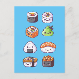 Japans eten sushi roll briefkaart