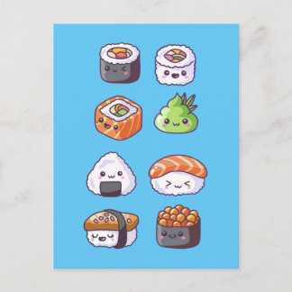 Japans eten sushi roll briefkaart