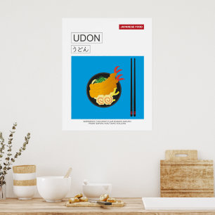 Japans eten Udon Noodles Wall Art Poster