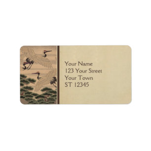 Japans Fabric-adreslabel Etiket