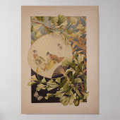 Japans fan muur kunst poster (Voorkant)