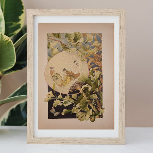  Japans fan  muur kunst poster