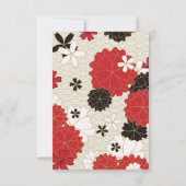 Japans Floral Pattern Bedankkaart (Achterkant)