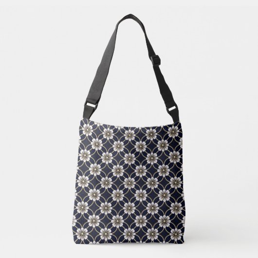 Japans Floral Pattern Crossbody Tas (Voorkant)