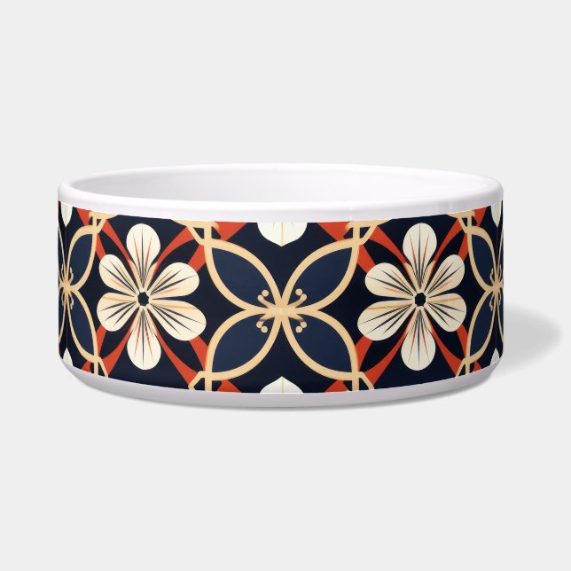 Japans Floral Pattern Voerbakje (Voorkant)
