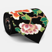 Japans Floral Tattoo Art Stropdas (Opgerold)