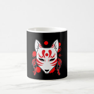 Japans Fox Kitsune Kami Inari Kawaii Masker Koffiemok