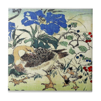 Japans ganzenbos Art Ukiyo-E Tegeltje