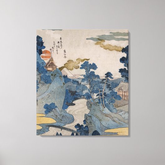 Japans gebergte canvas afdruk (Voorkant)