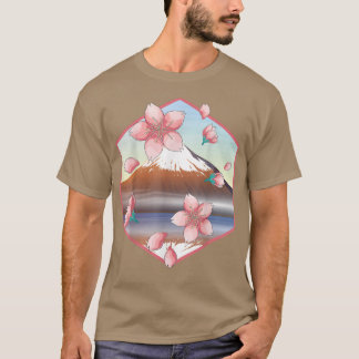 Japans gebergte Sakura Japan Floral Cherry Bloss T-shirt