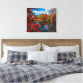 Japans gebladerte canvas afdruk (Insitu (Slaapkamer))
