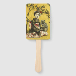 Japans geisha en demon Handband Fan Handwaaier