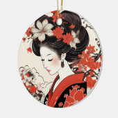 Japans Geisha Keramisch Ornament (Links)