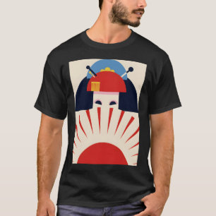 Japans Geisha Meisje #1 Retro Kunst T-shirt