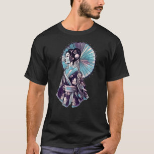 Japans Geisha Parasol Tattoo Samurai T-shirt
