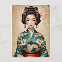  Japans Geisha Portrait Briefkaart