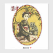  Japans Geisha sticker (Vel)