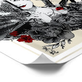 Japans Geisha Tattoo Retro Samurai Graph Poster (Hoek)