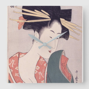 Japans Geisha Vierkante Klok
