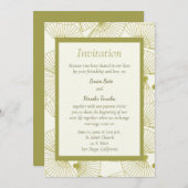 Japans gevouwen fan bruiloft uitnodiging (Voorkant / Achterkant)