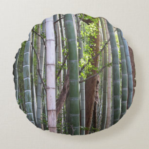 Japans Giant Bamboo Forest, Sagano, Kyoto, Japan Rond Kussen