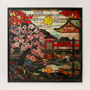 Japans Glas in lood kunstpuzzel Legpuzzel