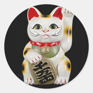 Japans goedgelekte tas ronde sticker
