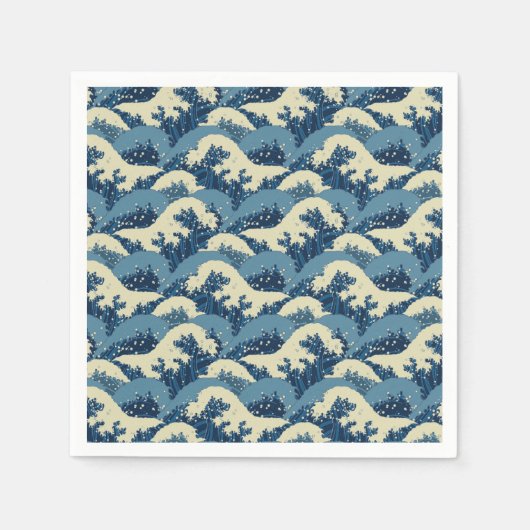 Japans golfpatroon servetten (Voorkant)