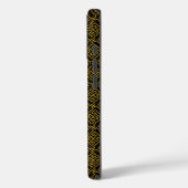 Japans goud en zwart Sayagata patroon Case-Mate iPhone Case (Achterkant / Links)