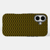 Japans goud en zwart Seigaiha patroon Case-Mate iPhone Case (Achterkant (horizontaal))