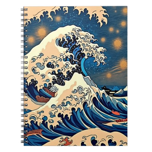  Japans Great Wave Pattern Notitieboek (Voorkant)
