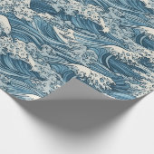 Japans grote golf Patroon Cadeaupapier (Hoek)