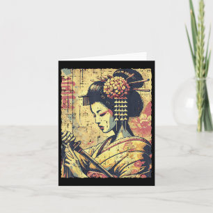 Japans Hipster Geisha Katana Vrouwen Meisjes Kaart