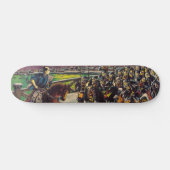 Japans historisch schilderij bushido samurais skateboard (Horizontaal)